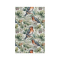 Watercolor Garden Birds Microfiber Kitchen Towel
