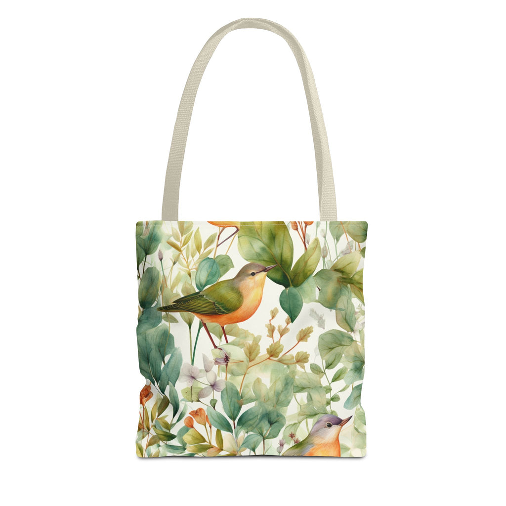 Watercolor Birds & Botanicals Tote Bag