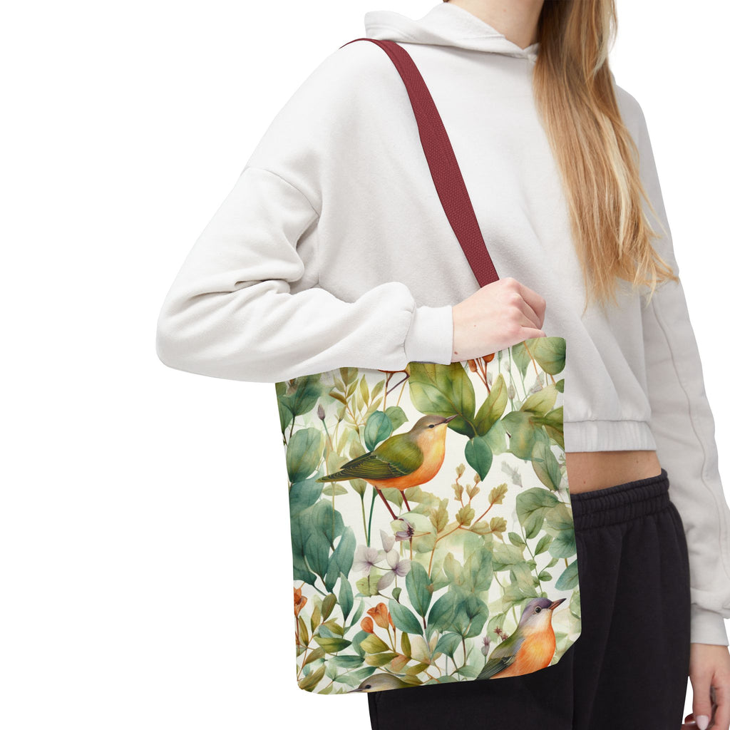 Watercolor Birds & Botanicals Tote Bag