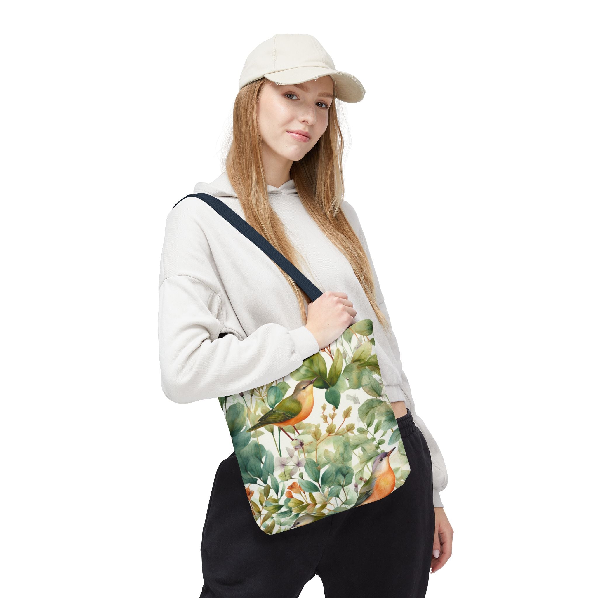 Watercolor Birds & Botanicals Tote Bag