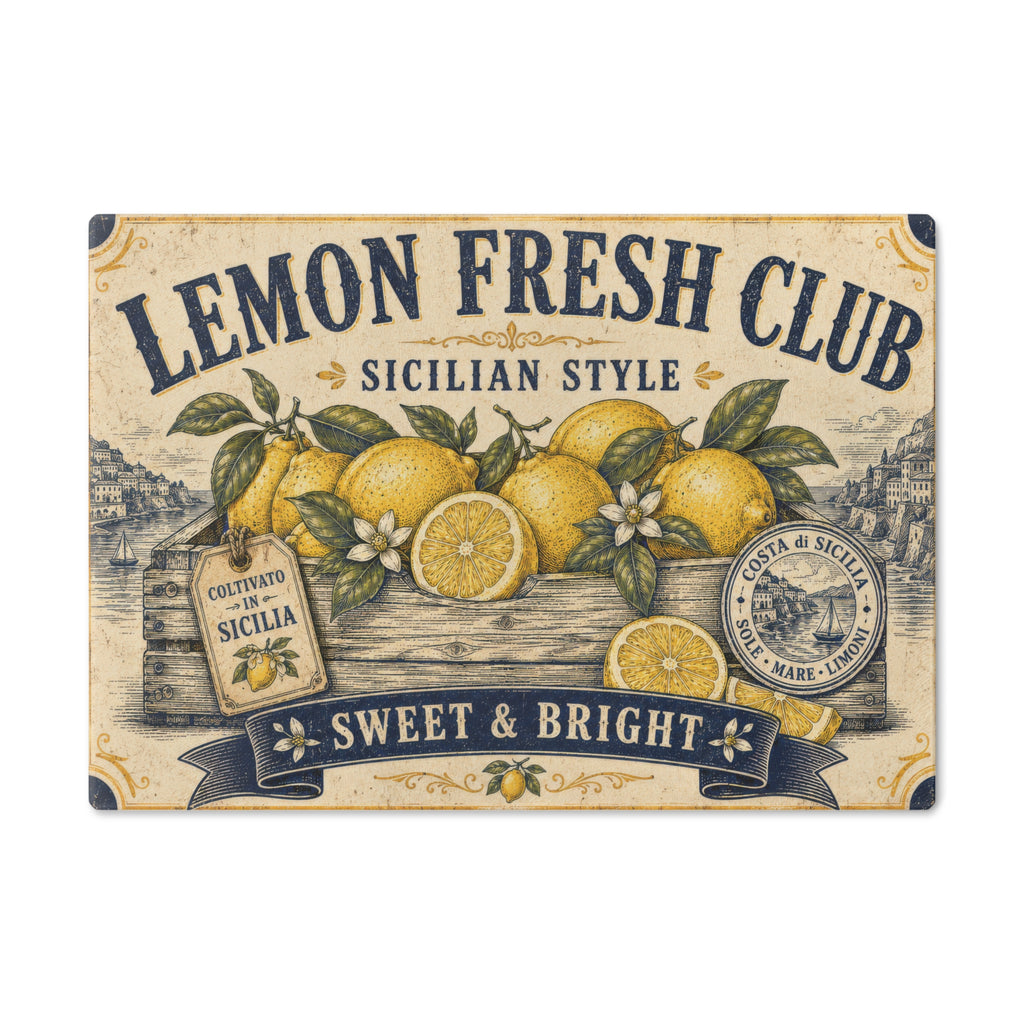 Lemon Fresh Club Sicilian Style Cutting Board