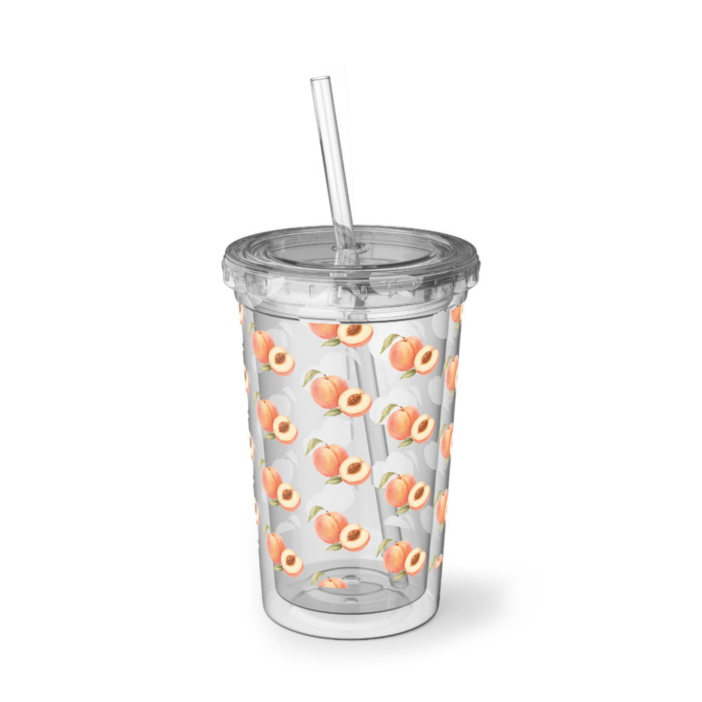 Peach Pattern Acrylic Tumbler