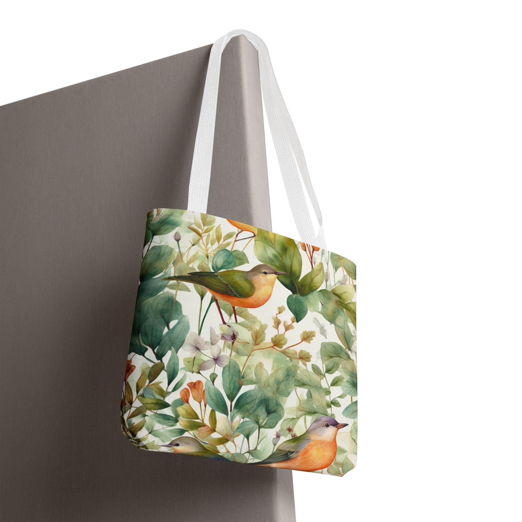 Watercolor Birds & Botanicals Tote Bag