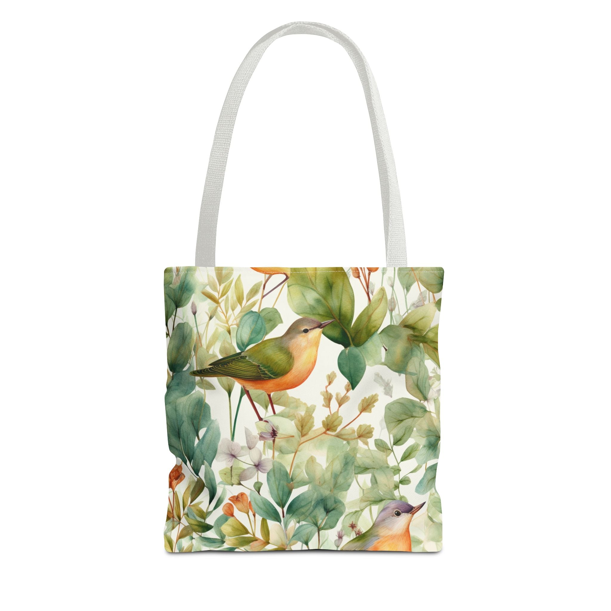 Watercolor Birds & Botanicals Tote Bag