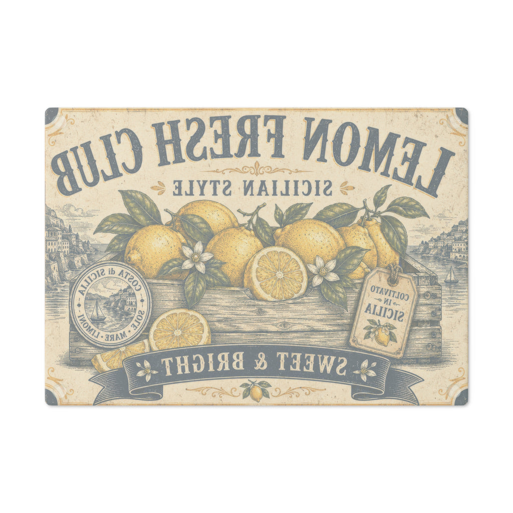 Lemon Fresh Club Sicilian Style Cutting Board