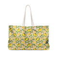 Lemon Blossom Weekender Bag — Floral Citrus Travel Tote