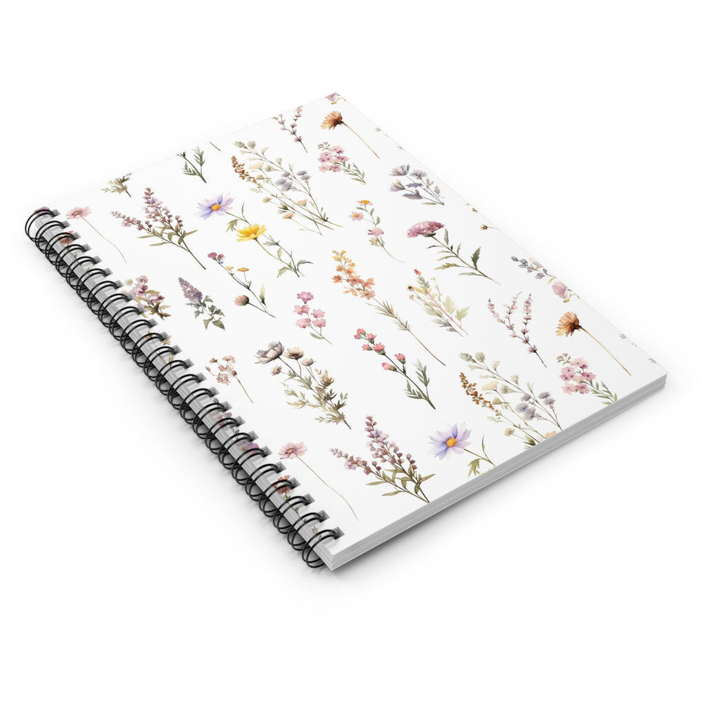 Floral Wildflower Spiral Notebook