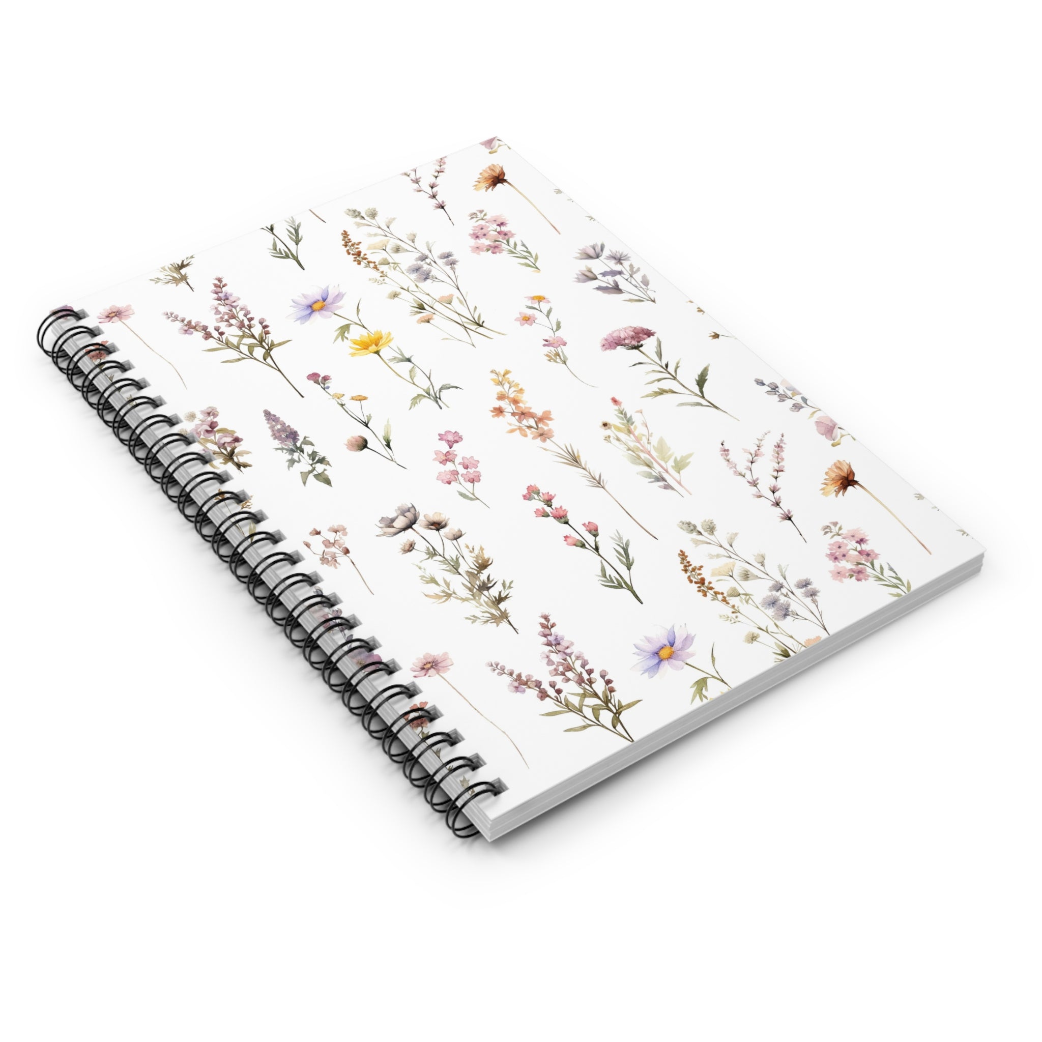 Floral Wildflower Spiral Notebook