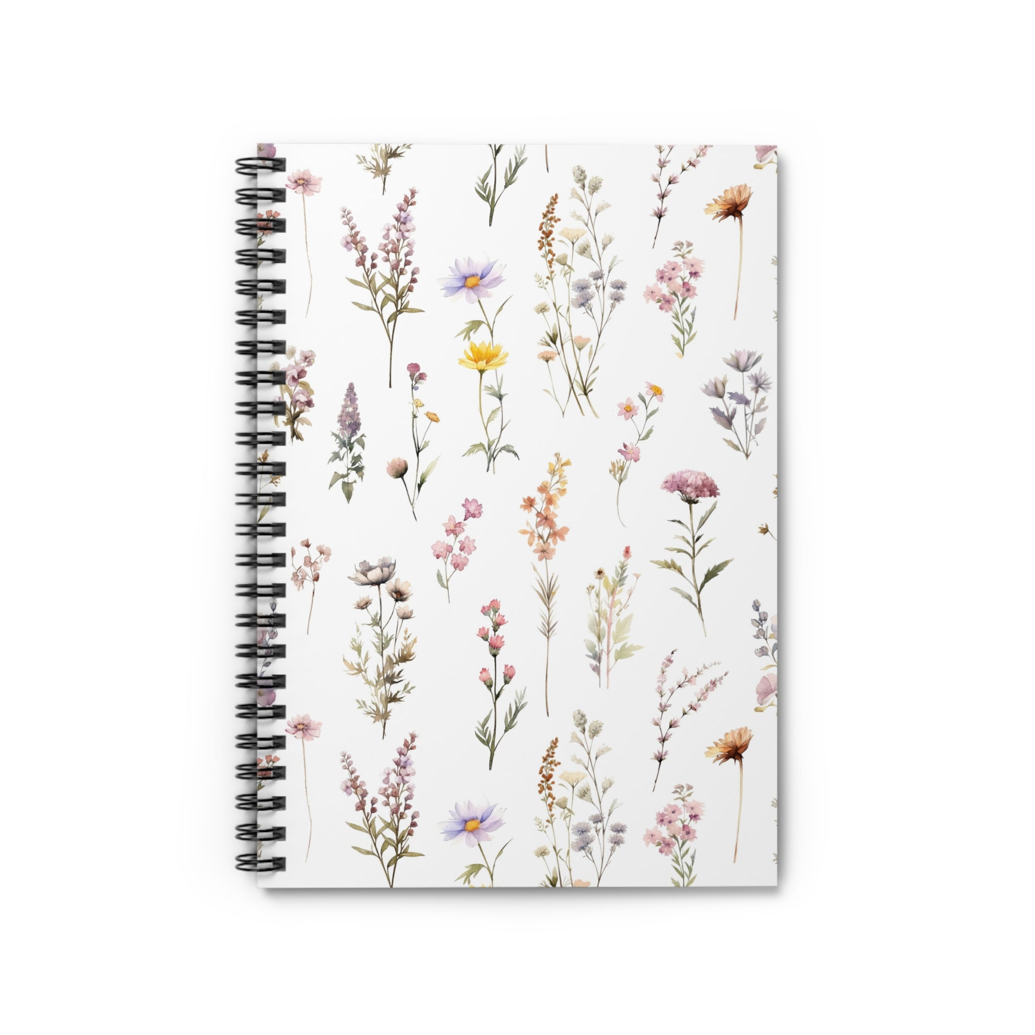 Floral Wildflower Spiral Notebook