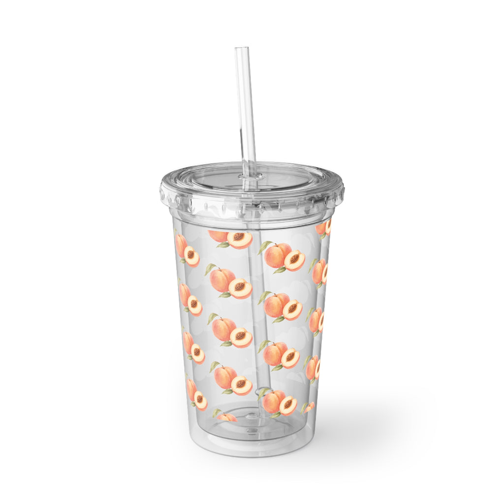 Peach Pattern Acrylic Tumbler