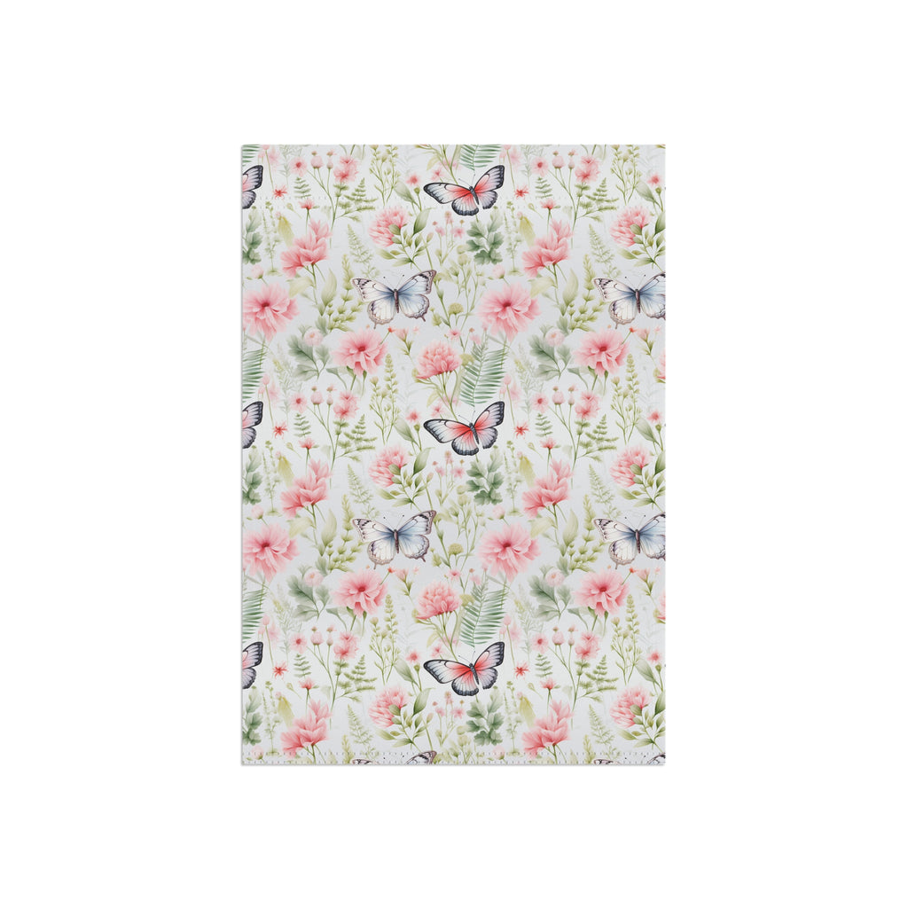 Butterfly Floral Garden Flag