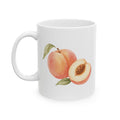 Peachy Morning Ceramic Mug — "You're a Peach" Floral Fruit Coffee