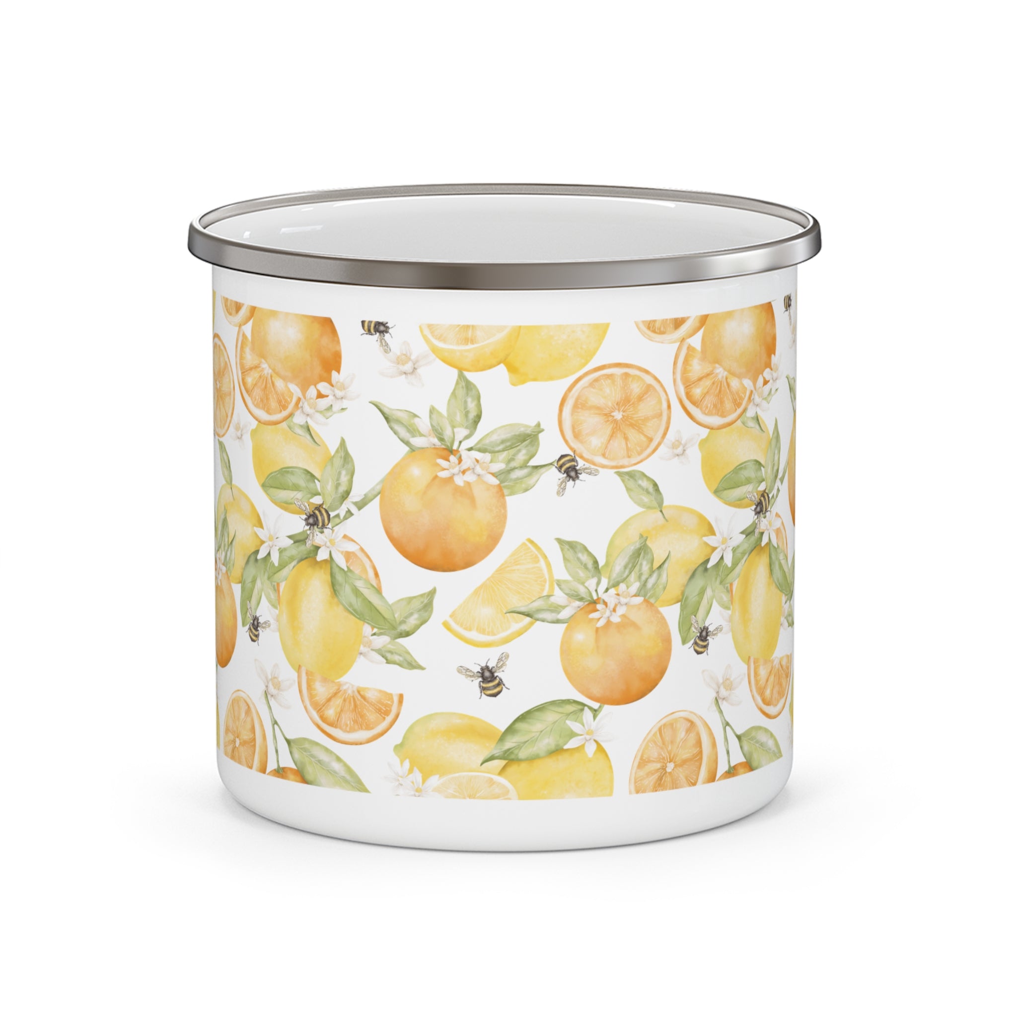 Citrus Blossom Enamel Mug