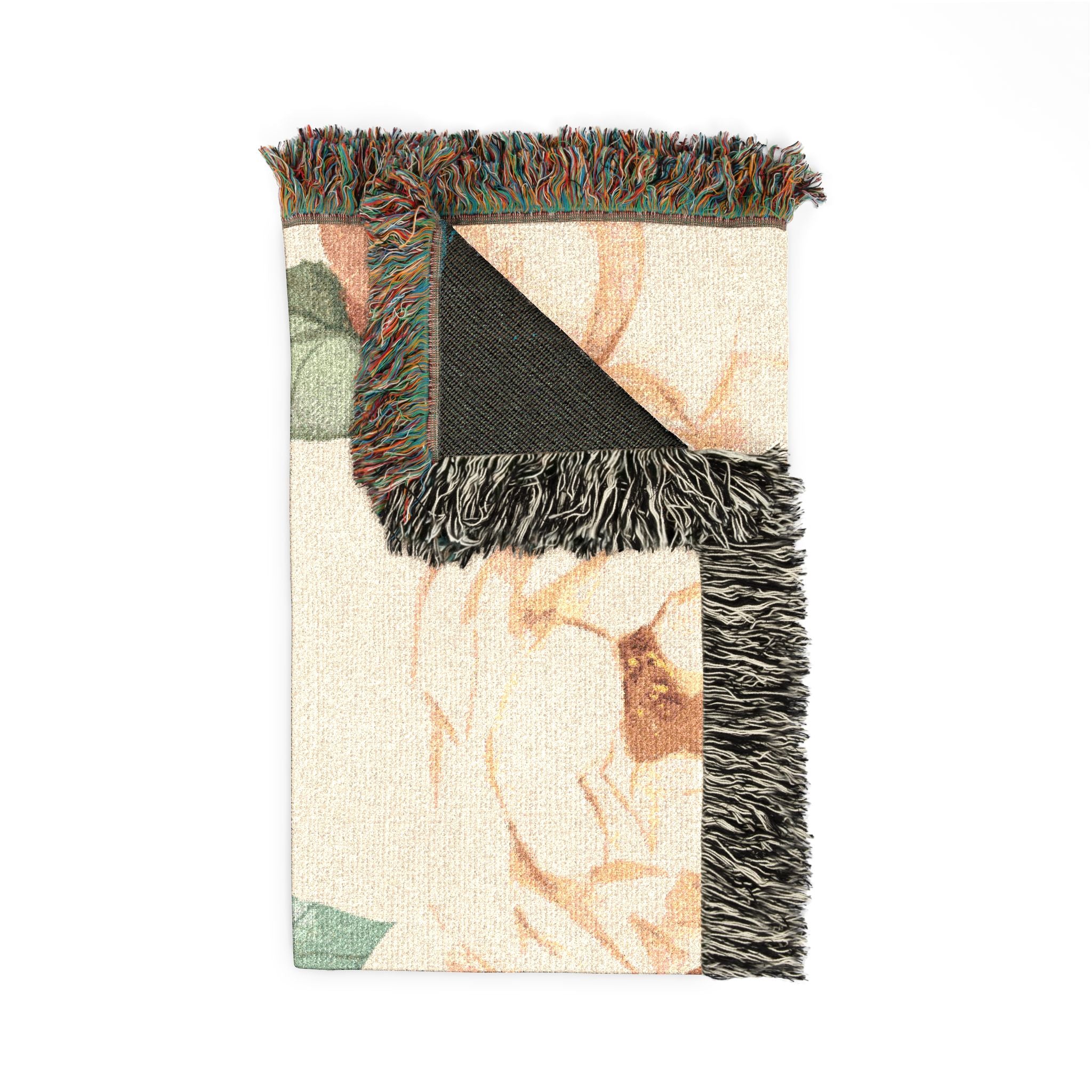 Peach Blossom Woven Blanket