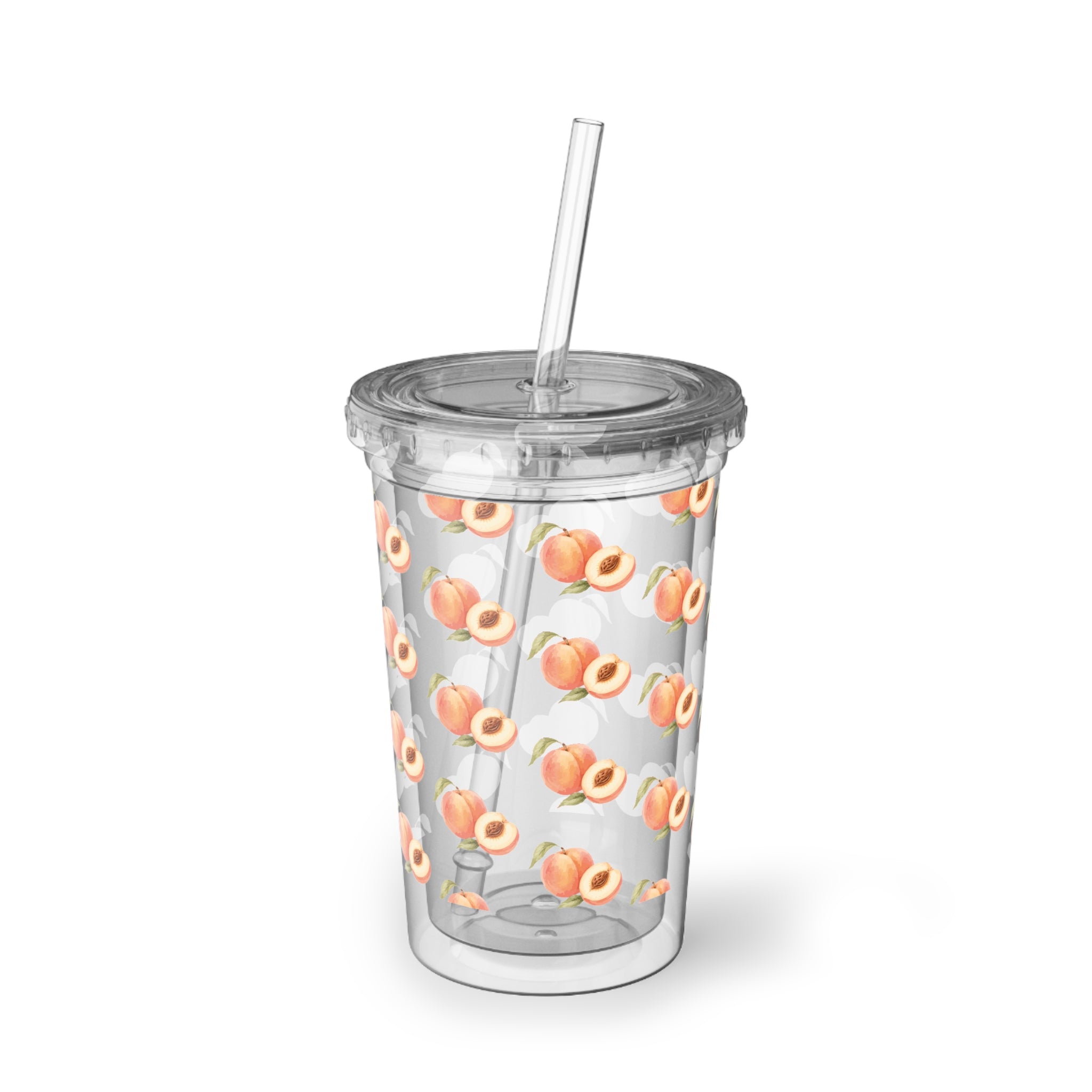 Peach Pattern Acrylic Tumbler