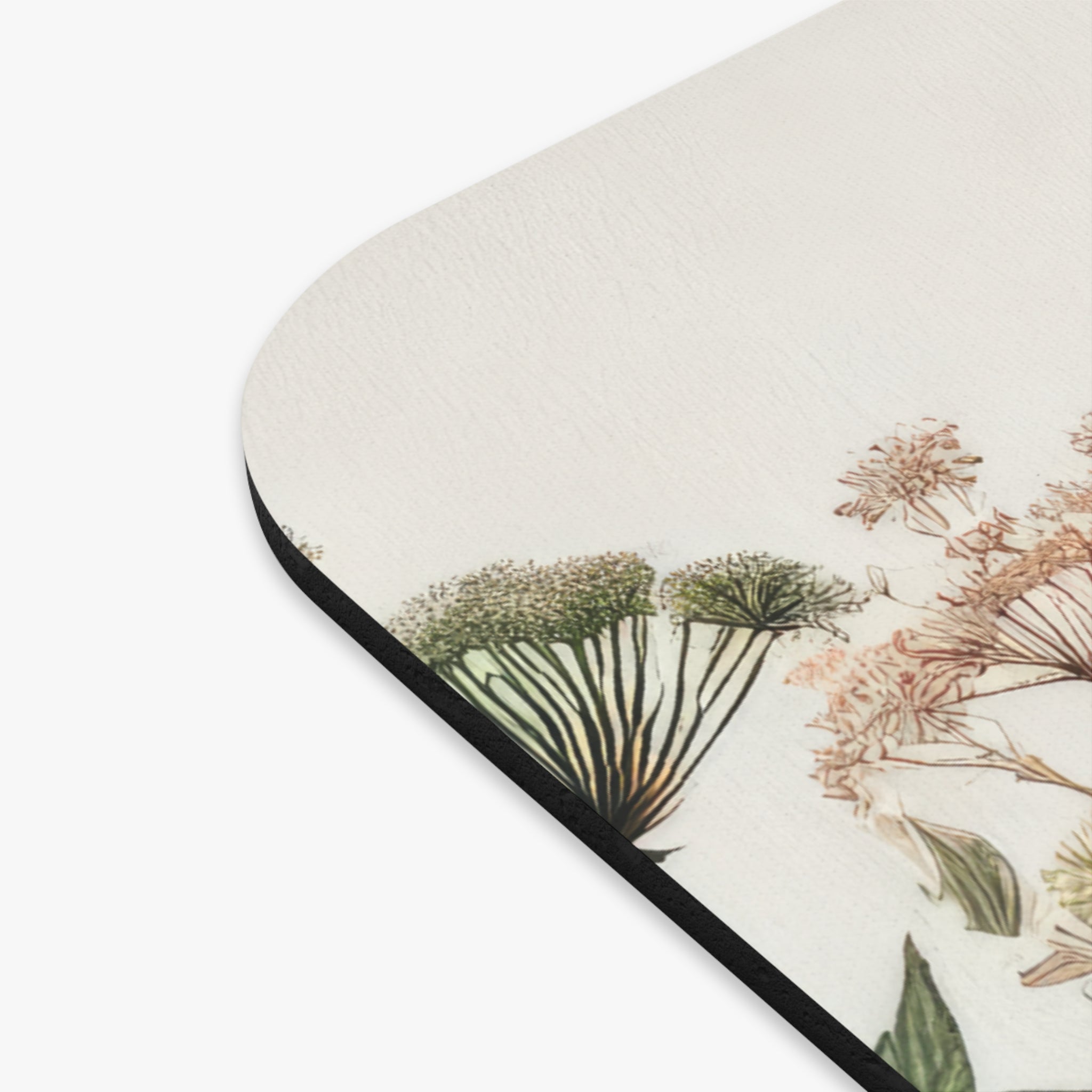 Vintage Floral Books Rectangle Mouse Pad