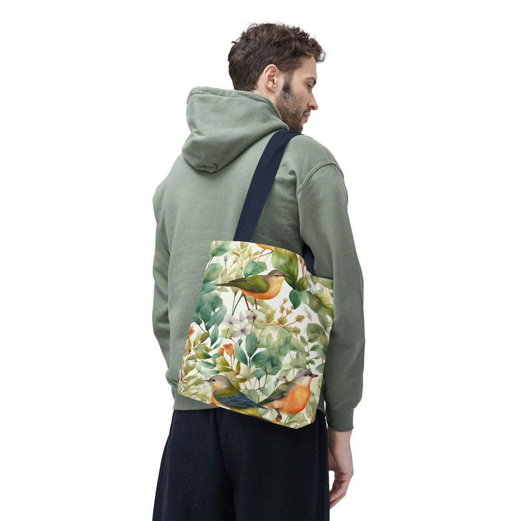Watercolor Birds & Botanicals Tote Bag