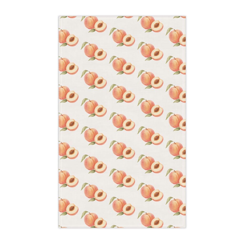 Peach Pattern Cotton Tea Towel