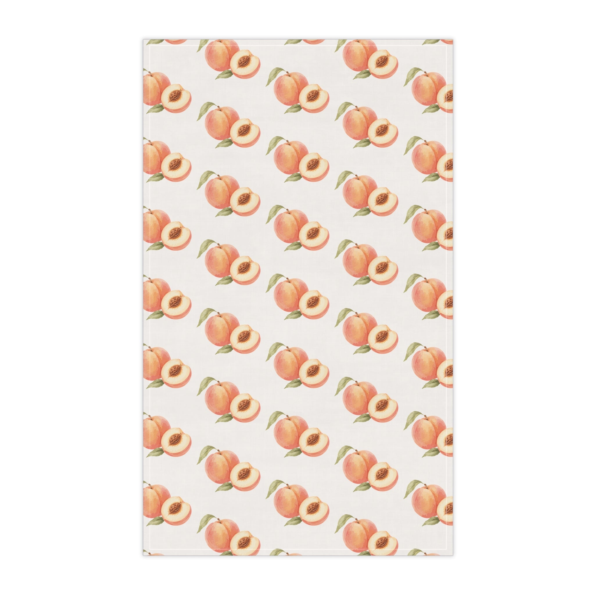 Peach Pattern Cotton Tea Towel