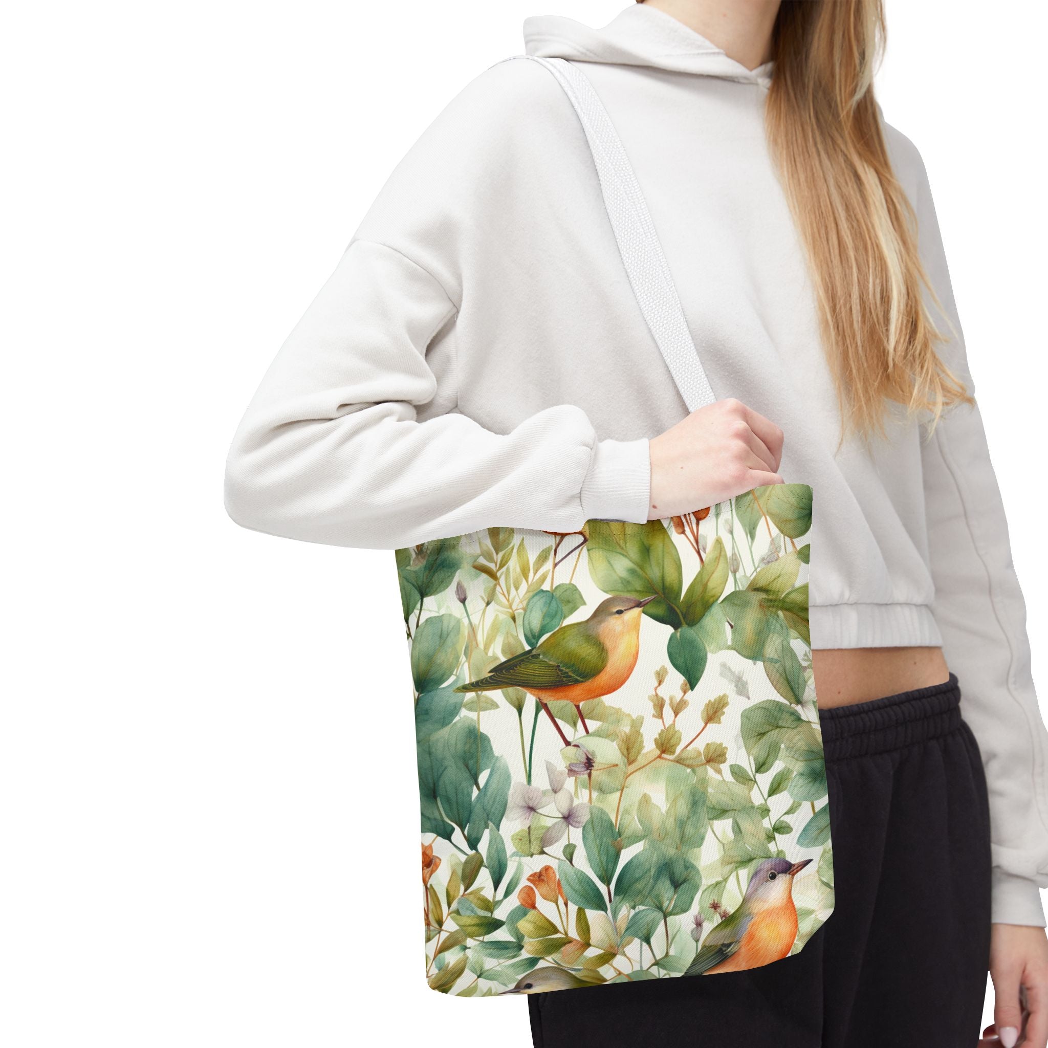 Watercolor Birds & Botanicals Tote Bag