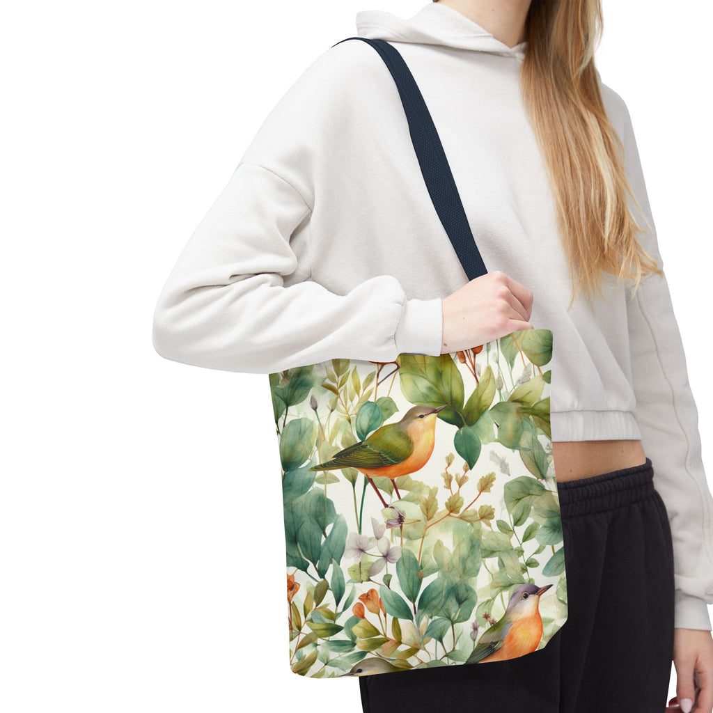 Watercolor Birds & Botanicals Tote Bag